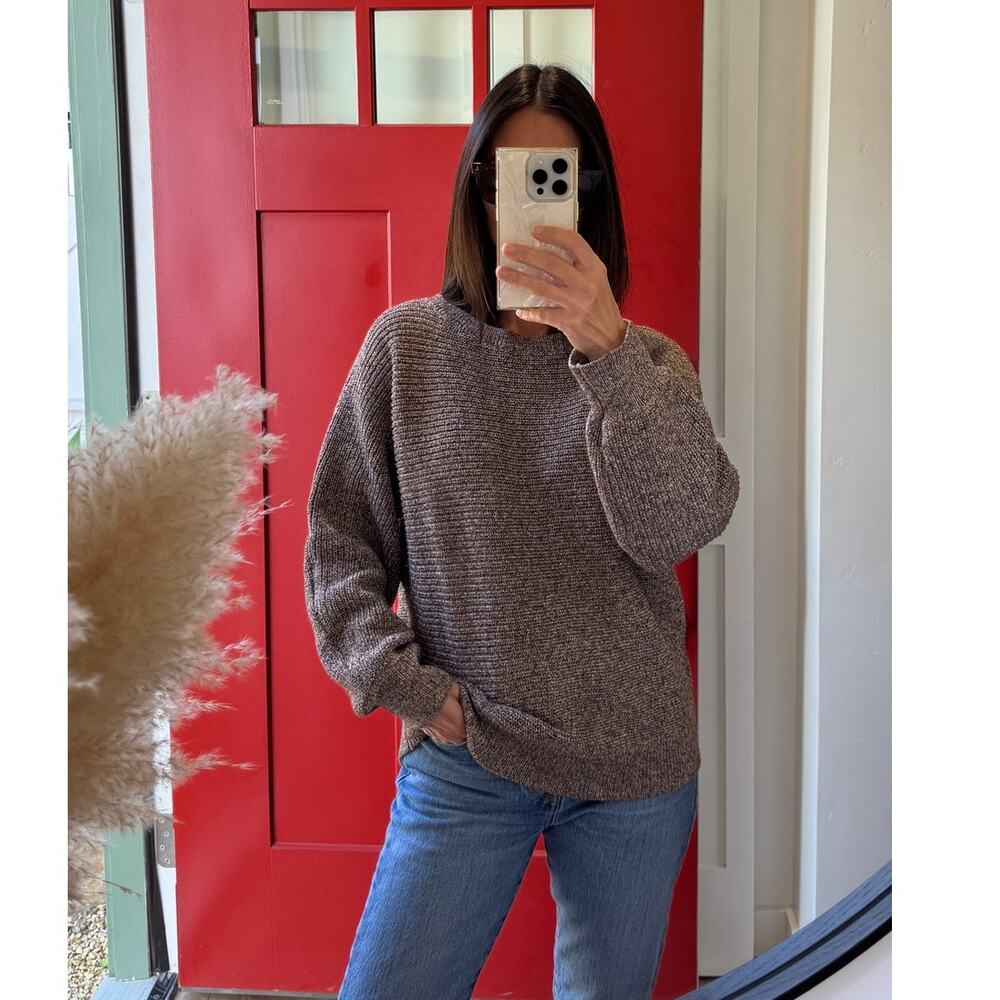 Vintage Ann Taylor Brown Knit Sweater Women’s Size Medium